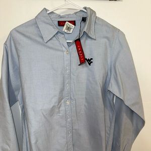WVU Ladies Long Sleeve Cradle Button Shirt Small